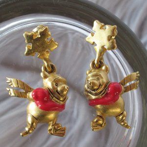 Disney Winnie The Pooh Ice Skating Earrings